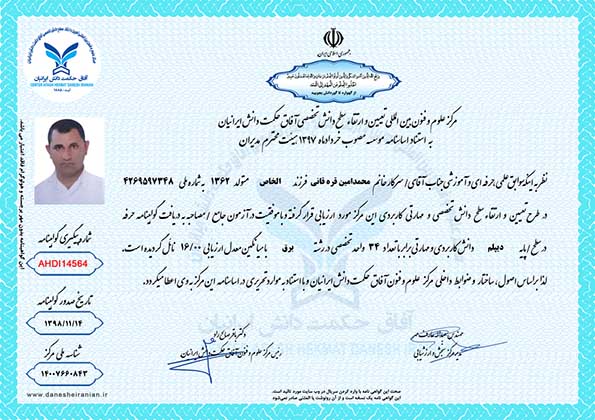 محمدامین قره قانی مدرک