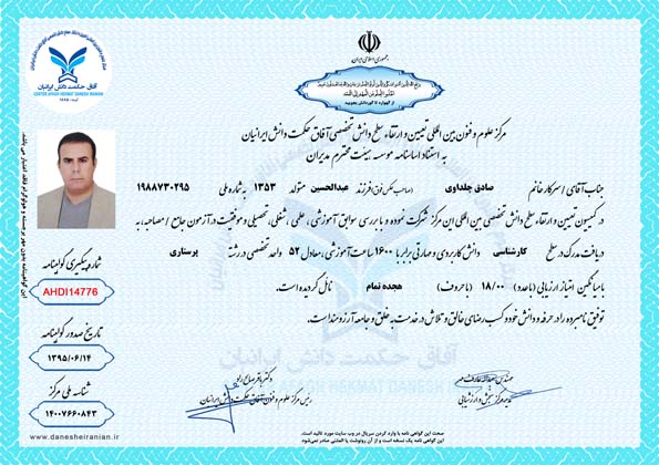 صادق چلداوی در سطح